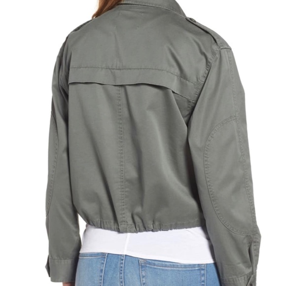 NEW Velvet by Graham & Spencer Cropped Army Jacket - Picture 3 of 11